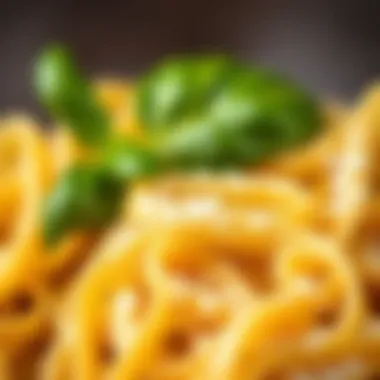 Texture of Barilla Pappardelle Before Cooking Raw Barilla Pappardelle showcasing its unique texture