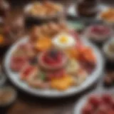 A beautifully arranged breakfast table with traditional Turkish delights