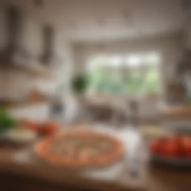 A cozy home kitchen setting with Bim Superfresh pizza ready to be enjoyed, emphasizing the convenience of home dining.