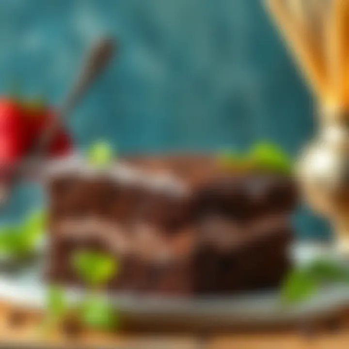 Delicious chocolate cake for kids