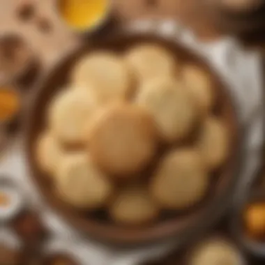 Delicious coconut flour cookies on a wooden plate