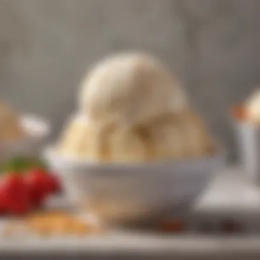 A bowl filled with gluten-free ice cream options