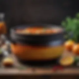 A high-quality cast iron pot showcasing its elegant design and smooth finish.