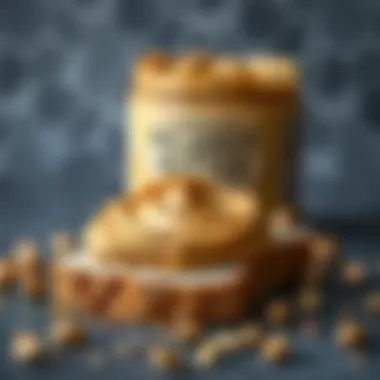 Homemade Peanut Butter Delight A rich, creamy texture of homemade peanut butter spread on a slice of bread
