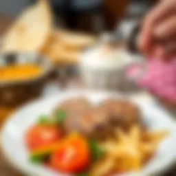 Delicious köfte served on a traditional plate