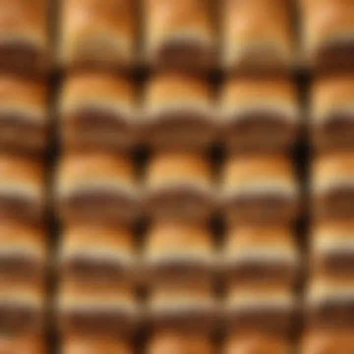 A close-up of the layers in Cold Baklava