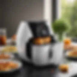 A variety of Philips Airfryer models displayed together