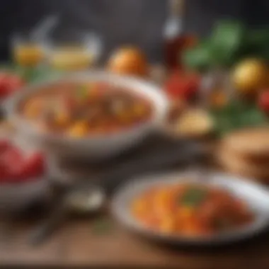 Culinary Fusion A fusion of traditional and modern culinary elements
