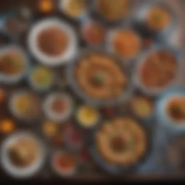 Heritage of Iftar A beautifully arranged iftar table showcasing rich heritage