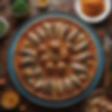 Exquisite Ottoman Cuisine An exquisite traditional Ottoman dish presented elegantly