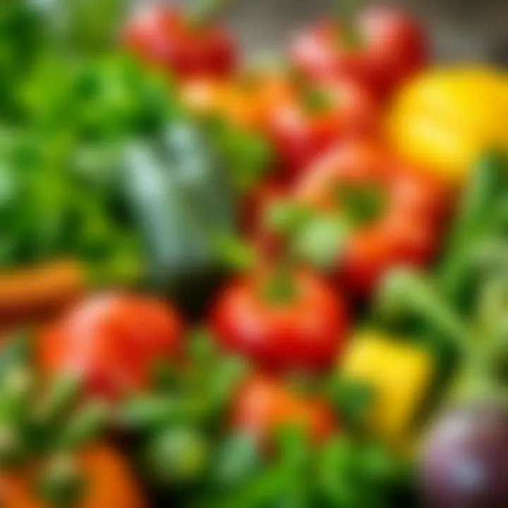 An assortment of vegetables ready for soup preparation, highlighting freshness and color.