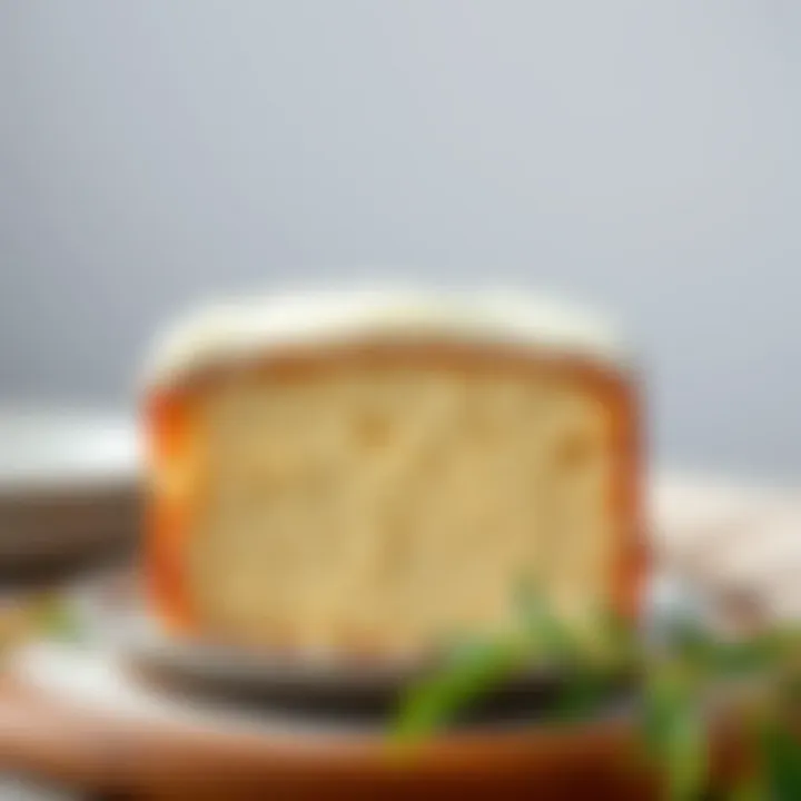 Sliced cake showcasing its fluffy texture