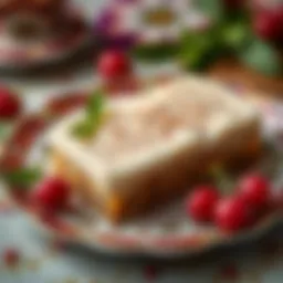 Traditional Turkish dessert on a decorative plate