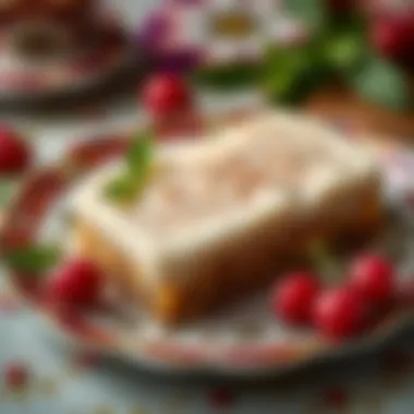 Traditional Turkish Dessert Traditional Turkish dessert on a decorative plate