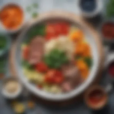 Nourishing Your Body Nutritious meal preparation showcasing fresh ingredients